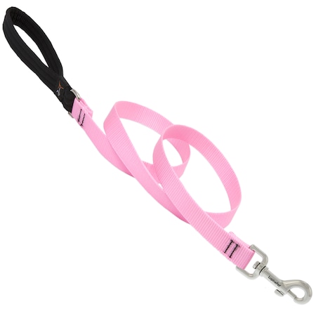 Lupine LupinePet Basic Solids Pink Pink Nylon Dog Leash 57509